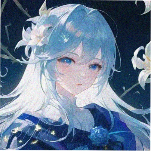 温柔锚点原型头像插画